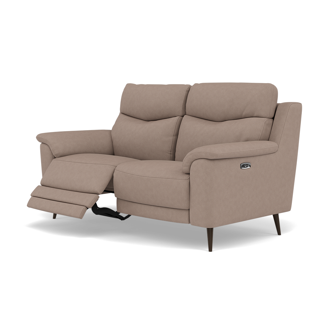 Revel 2 Seater Recliner Sofa - 2 Seater Sofa with 2 Power Recliners Fabric - Power Recliner with USB — BFA-BLJ-946 SILVER GREY, gallery image 3