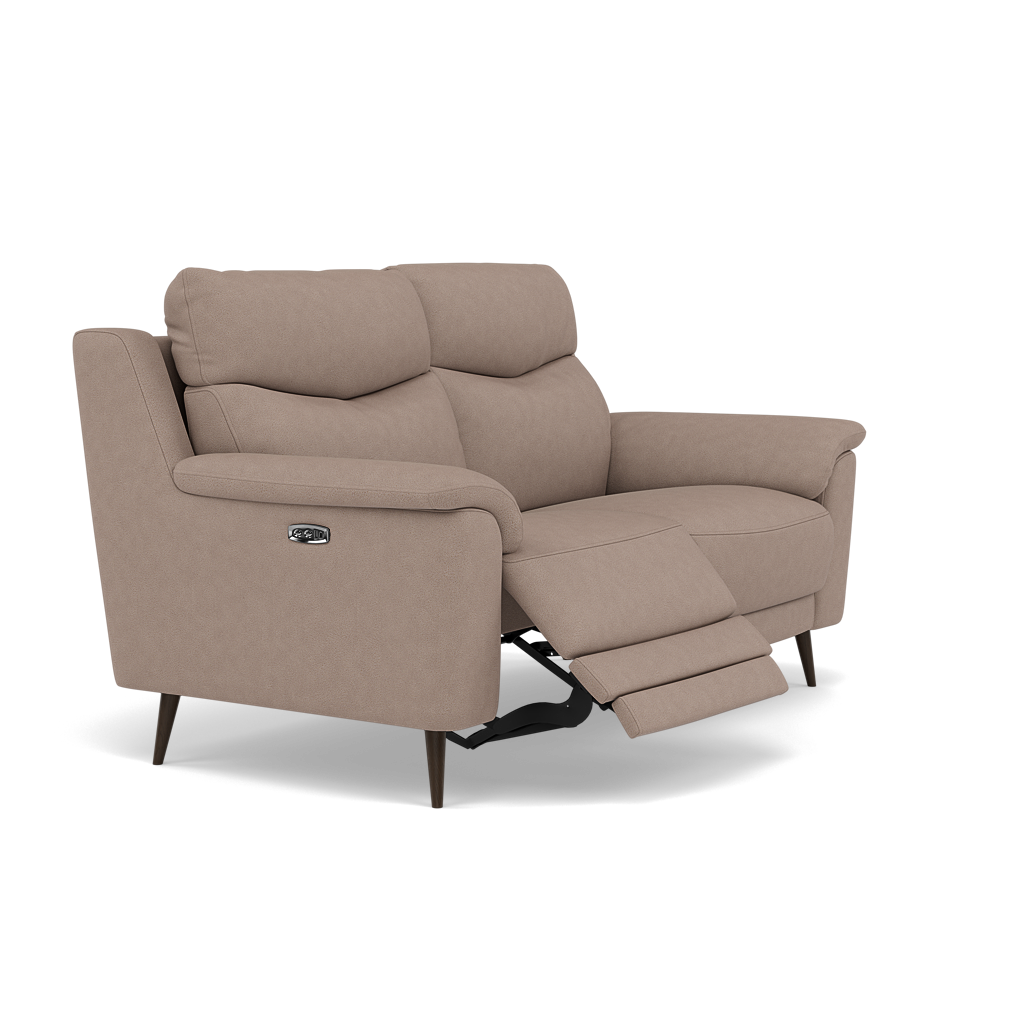 Revel 2 Seater Recliner Sofa - 2 Seater Sofa with 2 Power Recliners Fabric - Power Recliner with USB — BFA-BLJ-946 SILVER GREY, gallery image 1