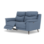 Revel 2 Seater Recliner Sofa - 2 Seater Sofa with 2 Power Recliners Fabric - Power Recliner with USB — BFA-MAD-08 PACIFIC BLUE, gallery image 3