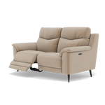 Revel 2 Seater Recliner Sofa - 2 Seater Sofa with 2 Power Recliners Fabric - Power Recliner with USB — FAB-CAN-170 MUSHROOM, gallery image 3
