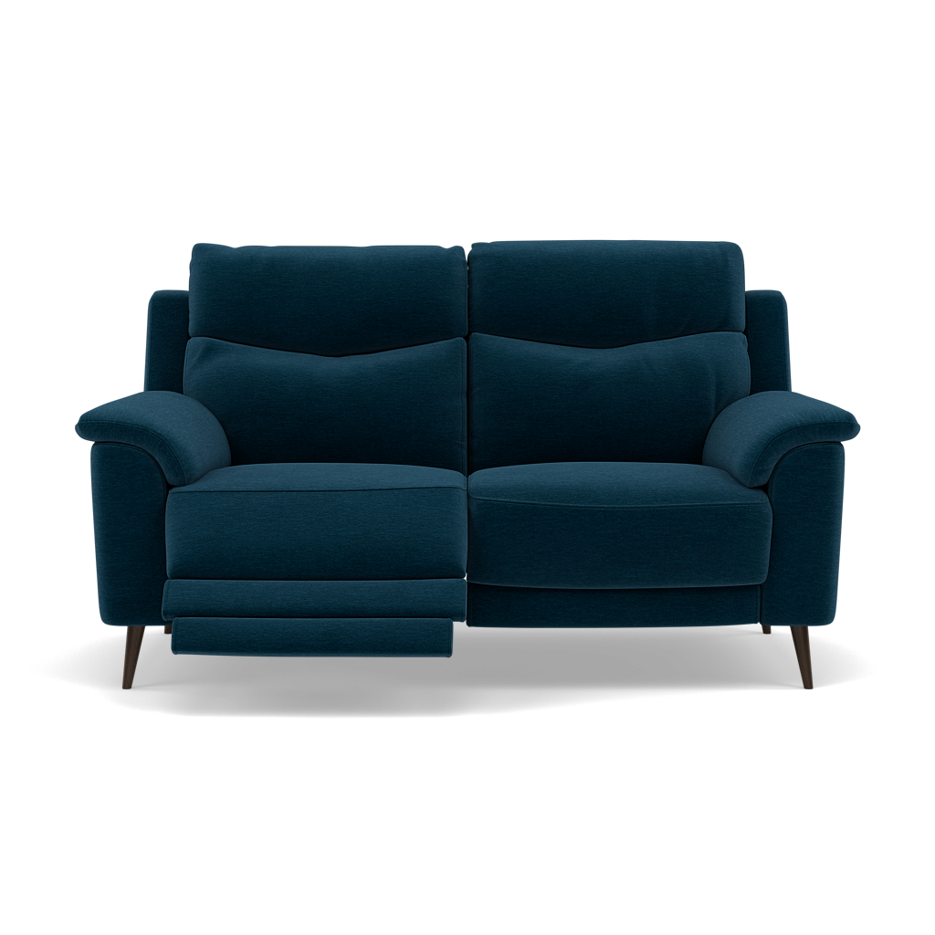 Revel 2 Seater Recliner Sofa - 2 Seater Sofa with 2 Power Recliners Fabric - Power Recliner with USB 2 Seater Sofas Sterling Home 10 FAB-CAN-330 STEEL BLUE