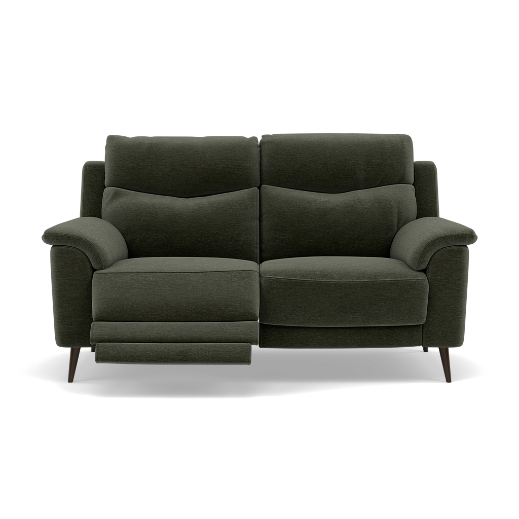 Revel 2 Seater Recliner Sofa - 2 Seater Sofa with 2 Power Recliners Fabric - Power Recliner with USB 2 Seater Sofas Sterling Home 11 FAB-CAN-352 FORREST GREEN