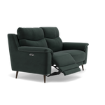 Revel 2 Seater Recliner Sofa - 2 Seater Sofa with 2 Power Recliners Fabric - Power Recliner with USB — FAB-MEG-21  CHARCOAL GREY, gallery image 1