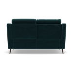 Revel 2 Seater Recliner Sofa - 2 Seater Sofa with 2 Power Recliners Fabric - Power Recliner with USB — FAB-MEG-36  LAKE GREEN, gallery image 2