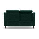 Revel 2 Seater Recliner Sofa - 2 Seater Sofa with 2 Power Recliners Fabric - Power Recliner with USB — FAB-MEG-37  EMERALD GREEN, gallery image 2