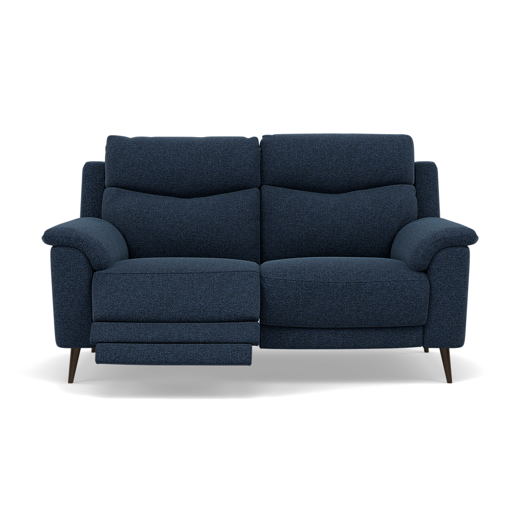 Revel 2 Seater Recliner Sofa - 2 Seater Sofa with 2 Power Recliners Fabric - Power Recliner with USB 2 Seater Sofas Sterling Home 19 FAB-MIL-303 NAVY