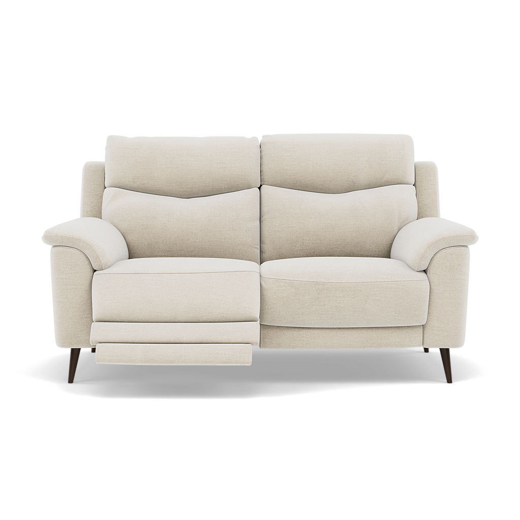 Revel 2 Seater Recliner Sofa - 2 Seater Sofa with 2 Power Recliners Fabric - Power Recliner with USB 2 Seater Sofas Sterling Home 20 FAB-NTS - 01 CREAM