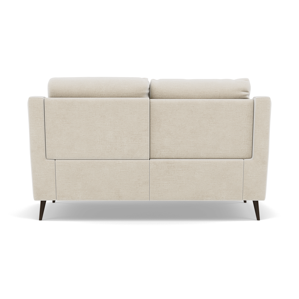 Revel 2 Seater Recliner Sofa - 2 Seater Sofa with 2 Power Recliners Fabric - Power Recliner with USB — FAB-NTS - 01 CREAM, gallery image 2