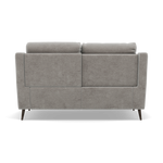 Revel 2 Seater Recliner Sofa - 2 Seater Sofa with 2 Power Recliners Fabric - Power Recliner with USB — FAB-NTS - 11 DOVE, gallery image 2