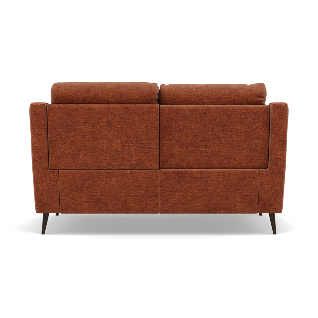 Revel 2 Seater Recliner Sofa - 2 Seater Sofa with 2 Power Recliners Fabric - Power Recliner with USB — FAB-NTS - 17 TERRACOTTA, gallery image 2