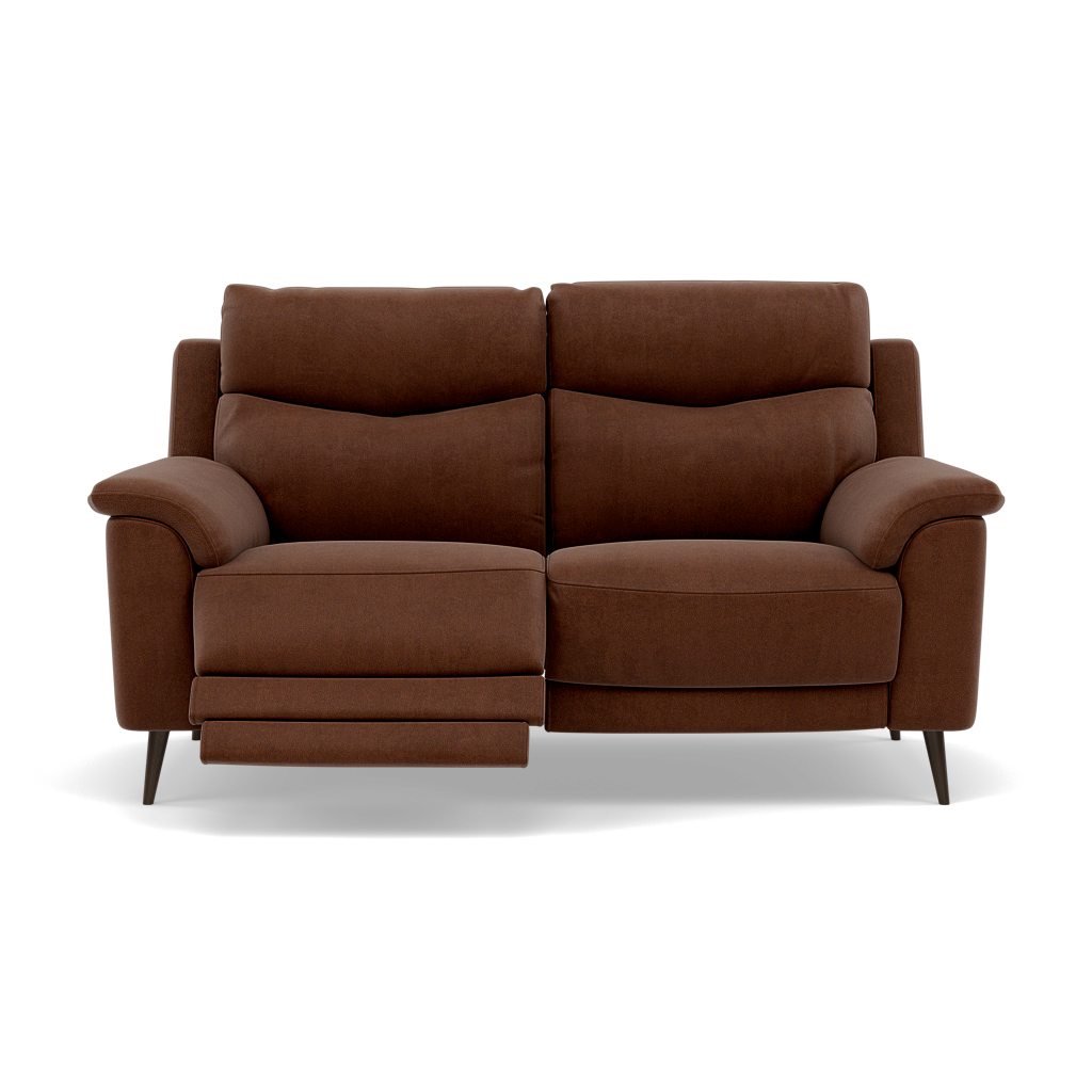 Revel 2 Seater Recliner Sofa - 2 Seater Sofa with 2 Power Recliners Fabric - Power Recliner with USB 2 Seater Sofas Sterling Home 24 SFA-PEY-06 CARAMEL