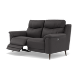 Revel 2 Seater Recliner Sofa - 2 Seater Sofa with 2 Power Recliners Fabric - Power Recliner with USB — SFA-PEY-08 GRAPHITE, gallery image 3