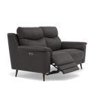 Revel 2 Seater Recliner Sofa - 2 Seater Sofa with 2 Power Recliners Fabric - Power Recliner with USB — SFA-PEY-08 GRAPHITE, gallery image 1