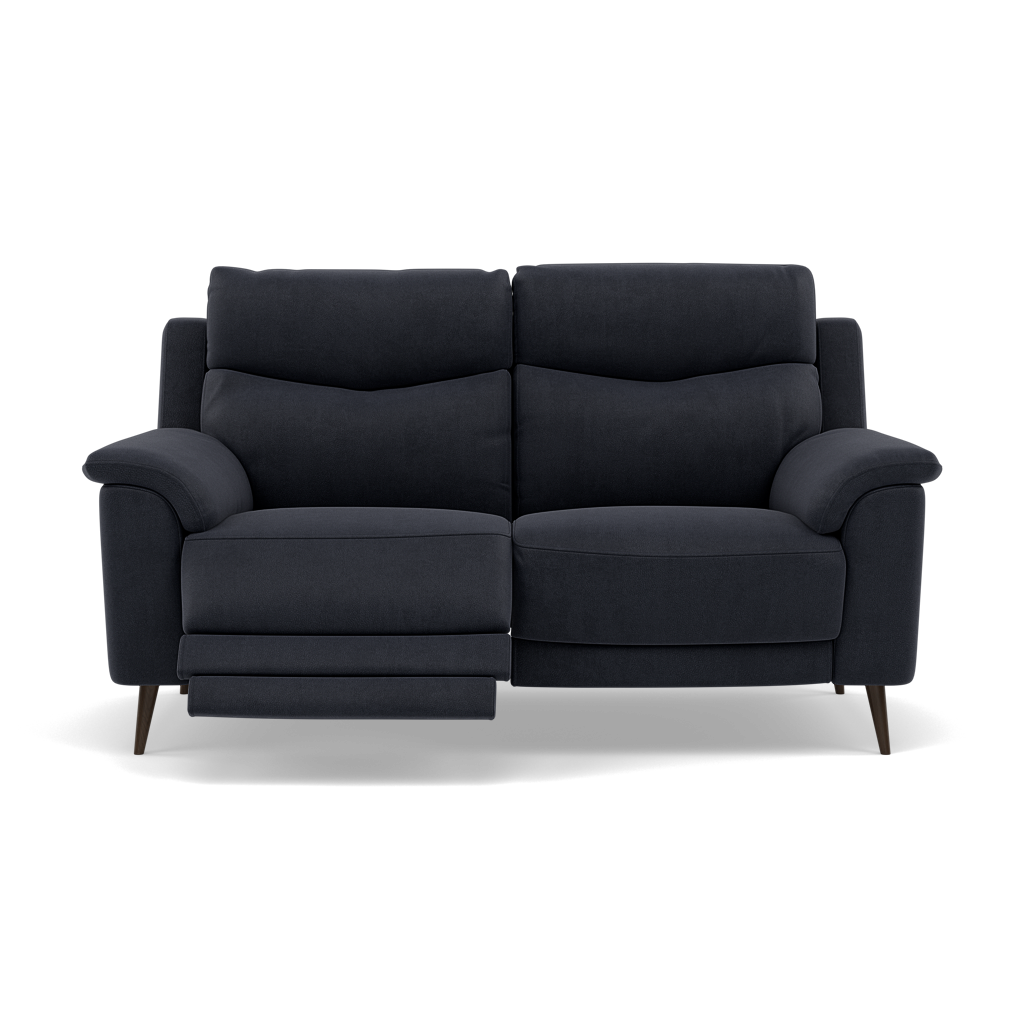 Revel 2 Seater Recliner Sofa - 2 Seater Sofa with 2 Power Recliners Fabric - Power Recliner with USB