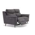 Revel 2 Seater Recliner Sofa - 2 Seater Sofa with 2 Power Recliners Fabric - Power Recliner with USB — SFA-PEY-12 ELEPHANT, gallery image 1