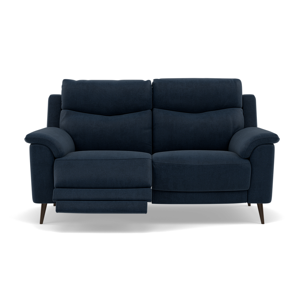 Revel 2 Seater Recliner Sofa - 2 Seater Sofa with 2 Power Recliners Fabric - Power Recliner with USB