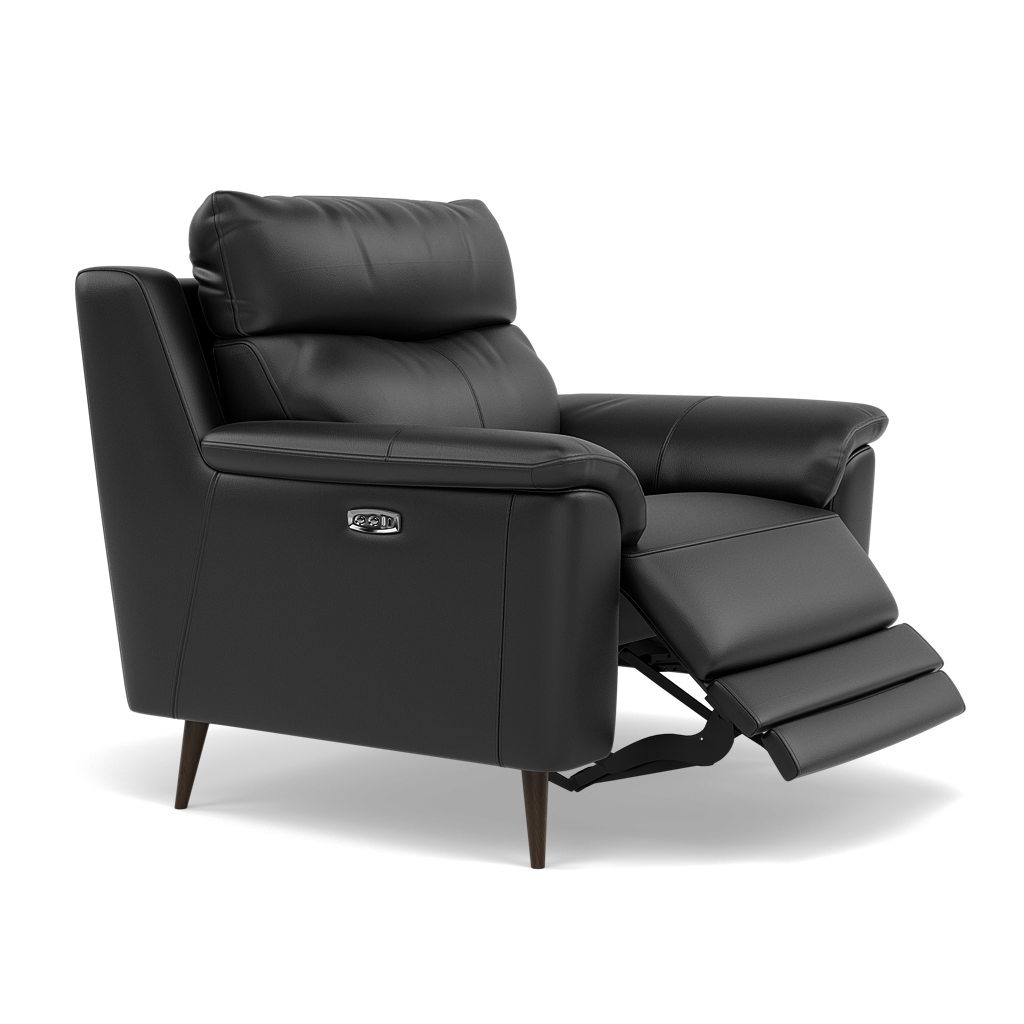 Revel Recliner Armchair - Power Recliner Chair Cat 20S - Power Recliner with USB — BXS-023C BLACK, gallery image 1
