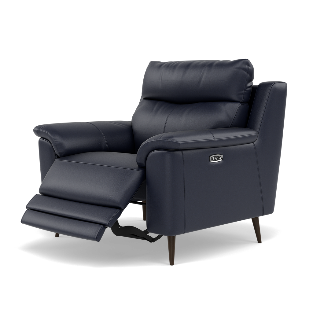 Revel Recliner Armchair - Power Recliner Chair Cat 20S - Power Recliner with USB — BXS-036C NAVY, gallery image 3