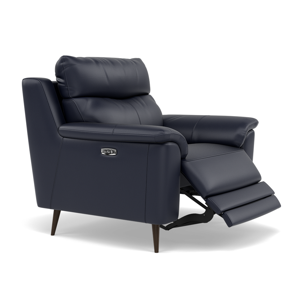 Revel Recliner Armchair - Power Recliner Chair Cat 20S - Power Recliner with USB — BXS-036C NAVY, gallery image 1