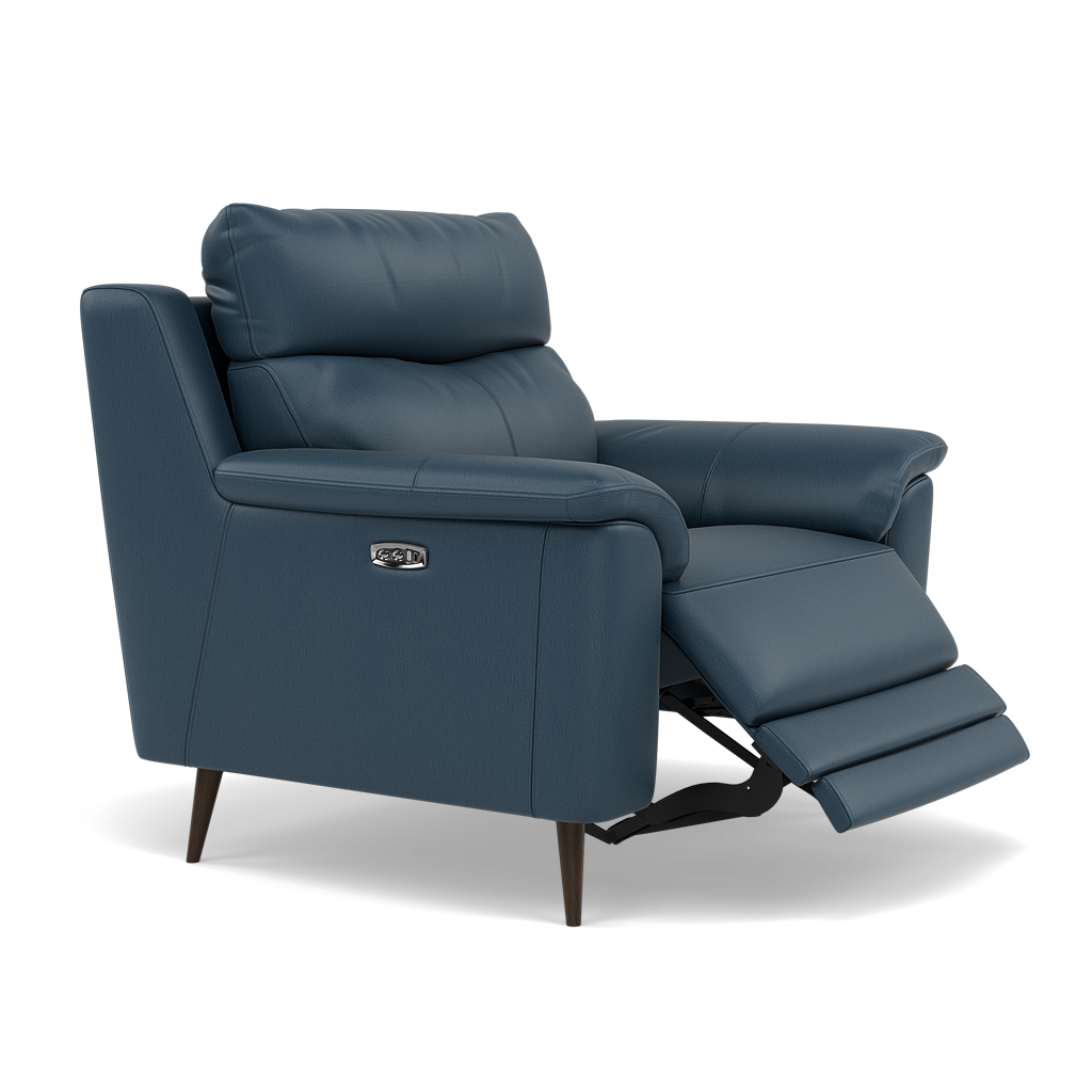 Revel Recliner Armchair - Power Recliner Chair Cat 20S - Power Recliner with USB — BXS-313E OCEAN BLUE, gallery image 1