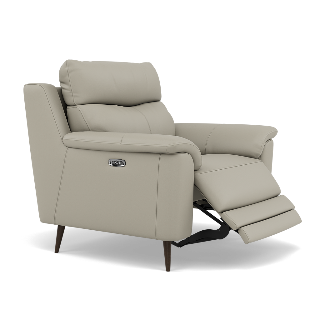 Revel Recliner Armchair - Power Recliner Chair Cat 20S - Power Recliner with USB — NWS-516E LIGHT GREY, gallery image 1