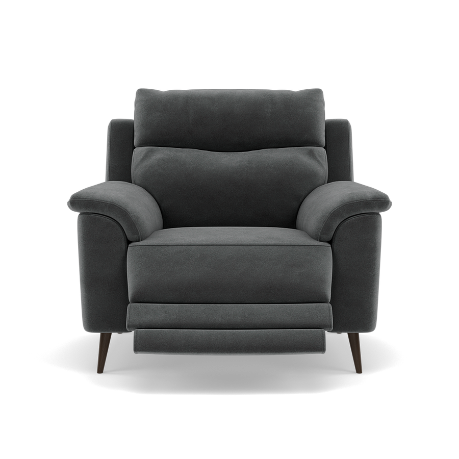 Revel Recliner Armchair - Power Recliner Chair Fabric - Power Recliner with USB Sterling Home 14 FAB-MEG-20 PEWTER