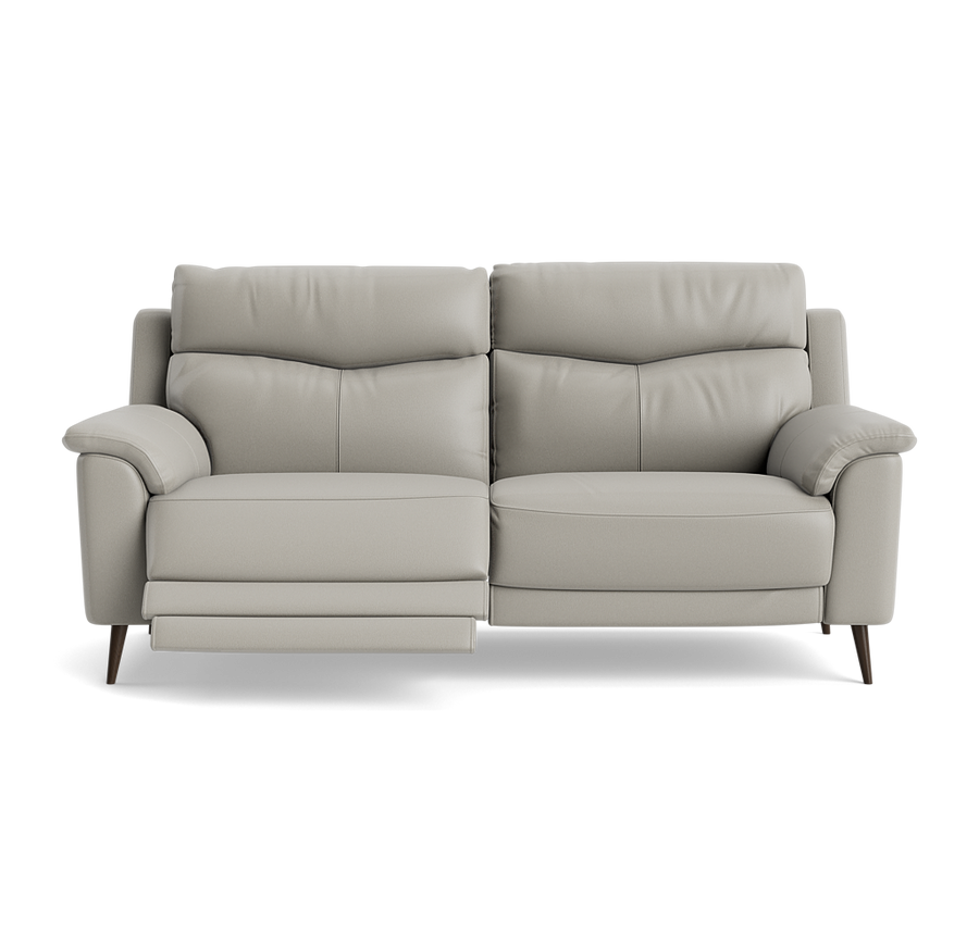Revel Small 3 Seater Recliner Sofa - 2.5 Seater Sofa with 2 Power Recliners (Compact) Cat 20S - Power Recliner with USB Sofas Sterling Home 1 BXS-251E GREY