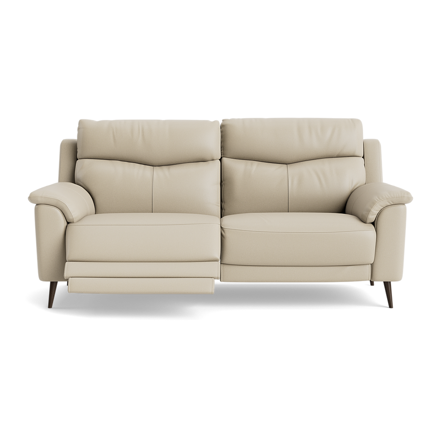 Revel Small 3 Seater Recliner Sofa - 2.5 Seater Sofa with 2 Power Recliners (Compact) Cat 20S - Power Recliner with USB Sofas Sterling Home 2 BXS-041E SILVER GREY