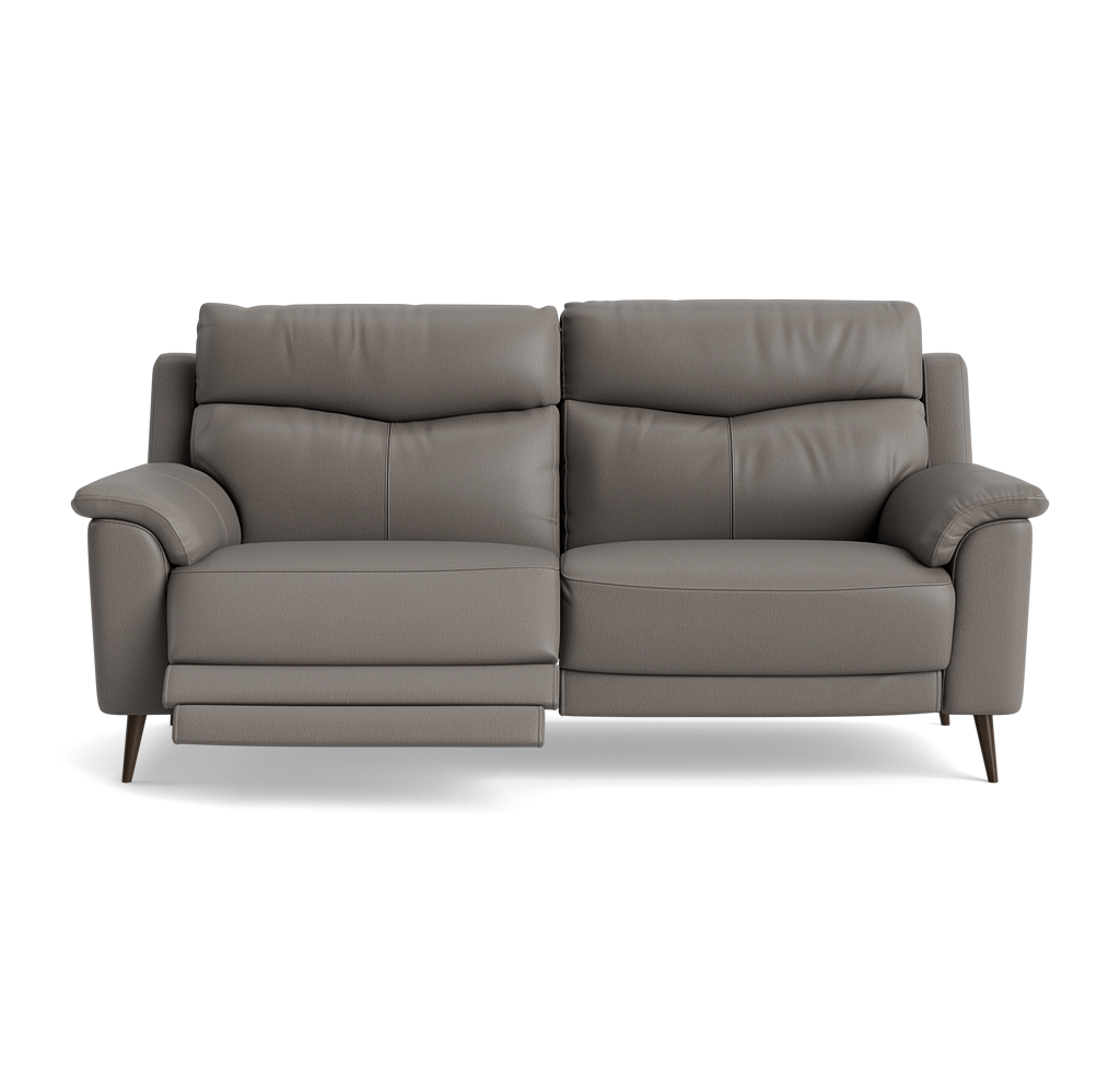Revel Small 3 Seater Recliner Sofa - 2.5 Seater Sofa with 2 Power Recliners (Compact) Cat 20S - Power Recliner with USB 3 Seater Sofas Sterling Home 6 NWS-042E ELEPHANT