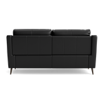 Revel Small 3 Seater Recliner Sofa - 2.5 Seater Sofa with 2 Power Recliners (Compact) Cat 20S - Power Recliner with USB — BXS-023C BLACK, gallery image 2