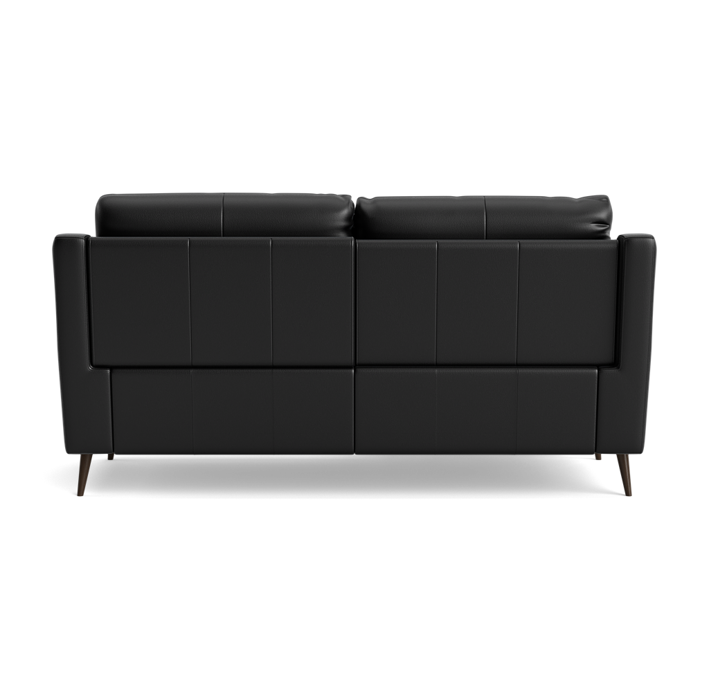 Revel Small 3 Seater Recliner Sofa - 2.5 Seater Sofa with 2 Power Recliners (Compact) Cat 20S - Power Recliner with USB — BXS-023C BLACK, gallery image 2