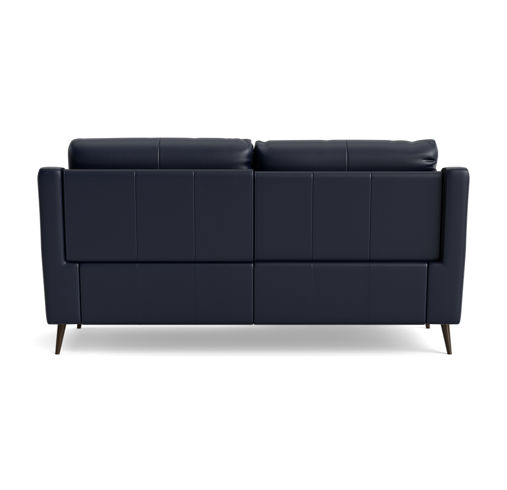 Revel Small 3 Seater Recliner Sofa - 2.5 Seater Sofa with 2 Power Recliners (Compact) Cat 20S - Power Recliner with USB — BXS-036C NAVY, gallery image 2