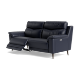 Revel Small 3 Seater Recliner Sofa - 2.5 Seater Sofa with 2 Power Recliners (Compact) Cat 20S - Power Recliner with USB — BXS-036C NAVY, gallery image 3