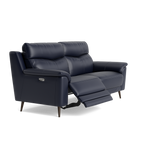 Revel Small 3 Seater Recliner Sofa - 2.5 Seater Sofa with 2 Power Recliners (Compact) Cat 20S - Power Recliner with USB — BXS-036C NAVY, gallery image 1