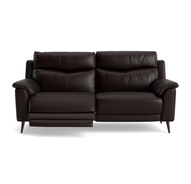 Revel Small 3 Seater Recliner Sofa - 2.5 Seater Sofa with 2 Power Recliners (Compact) Cat 20S - Power Recliner with USB 3 Seater Sofas Sterling Home 19 BXS-037C WALNUT