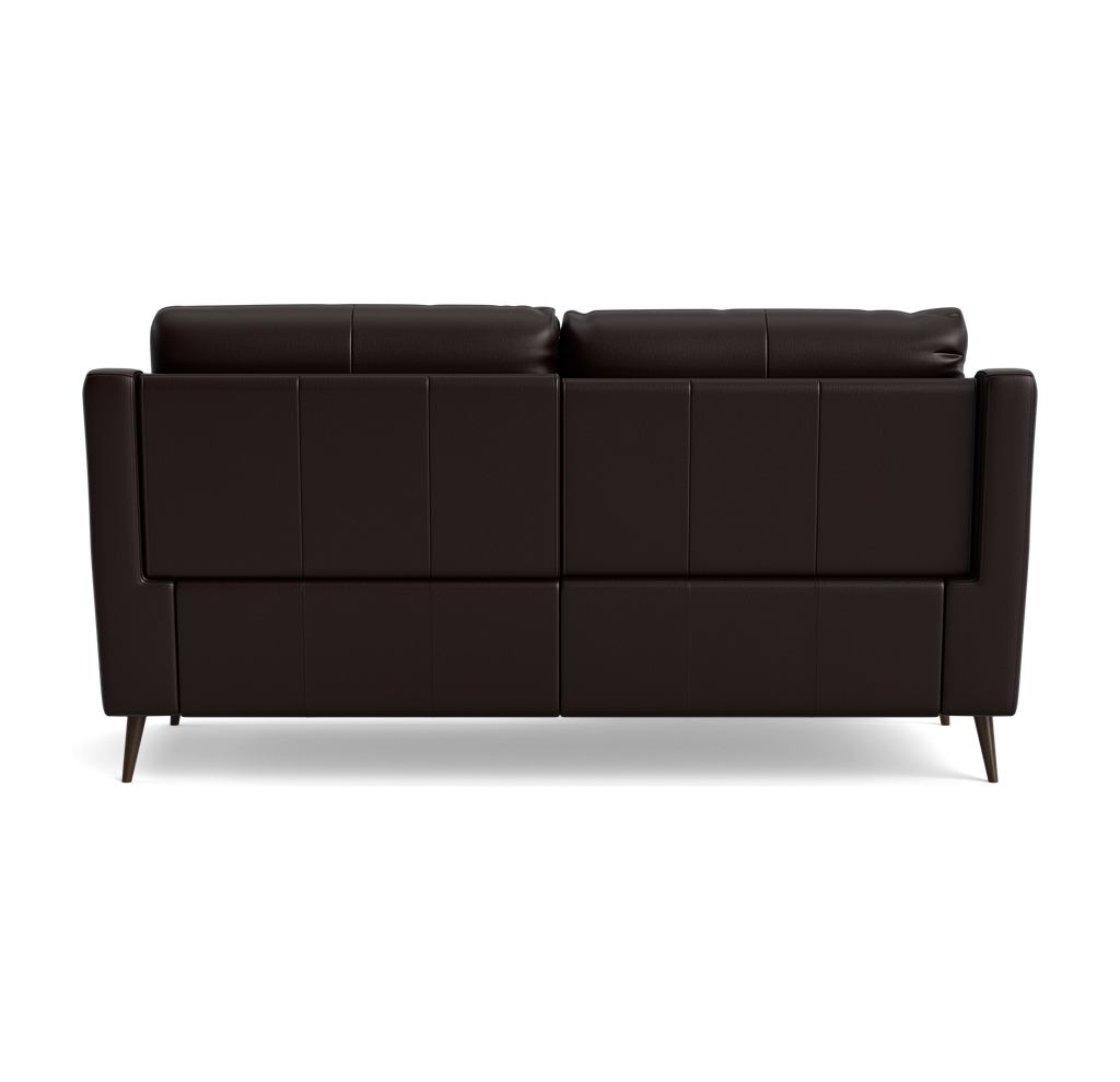 Revel Small 3 Seater Recliner Sofa - 2.5 Seater Sofa with 2 Power Recliners (Compact) Cat 20S - Power Recliner with USB — BXS-037C WALNUT, gallery image 2