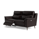 Revel Small 3 Seater Recliner Sofa - 2.5 Seater Sofa with 2 Power Recliners (Compact) Cat 20S - Power Recliner with USB — BXS-037C WALNUT, gallery image 3