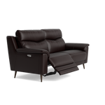 Revel Small 3 Seater Recliner Sofa - 2.5 Seater Sofa with 2 Power Recliners (Compact) Cat 20S - Power Recliner with USB — BXS-037C WALNUT, gallery image 1