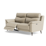 Revel Small 3 Seater Recliner Sofa - 2.5 Seater Sofa with 2 Power Recliners (Compact) Cat 20S - Power Recliner with USB — BXS-041E SILVER GREY, gallery image 3