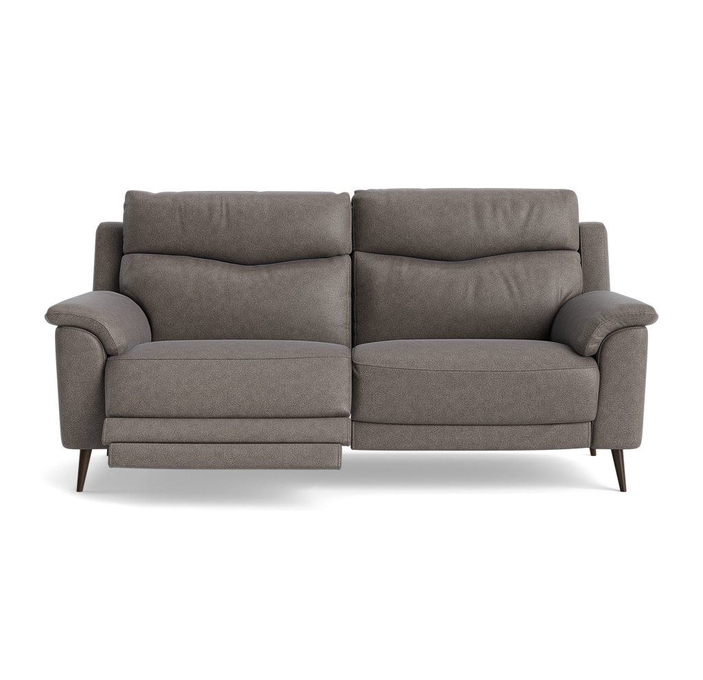 Revel Small 3 Seater Recliner Sofa - 2.5 Seater Sofa with 2 Power Recliners (Compact) Cat 20S - Power Recliner with USB 3 Seater Sofas Sterling Home 16 BXS-042E ELEPHANT