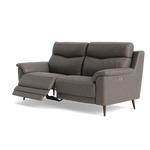 Revel Small 3 Seater Recliner Sofa - 2.5 Seater Sofa with 2 Power Recliners (Compact) Cat 20S - Power Recliner with USB — BXS-042E ELEPHANT, gallery image 3