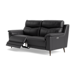 Revel Small 3 Seater Recliner Sofa - 2.5 Seater Sofa with 2 Power Recliners (Compact) Cat 20S - Power Recliner with USB — BXS-058E SHALE, gallery image 3