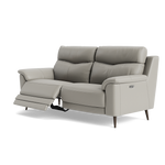 Revel Small 3 Seater Recliner Sofa - 2.5 Seater Sofa with 2 Power Recliners (Compact) Cat 20S - Power Recliner with USB — BXS-251E GREY, gallery image 3