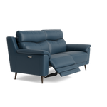 Revel Small 3 Seater Recliner Sofa - 2.5 Seater Sofa with 2 Power Recliners (Compact) Cat 20S - Power Recliner with USB — BXS-313E OCEAN BLUE, gallery image 1