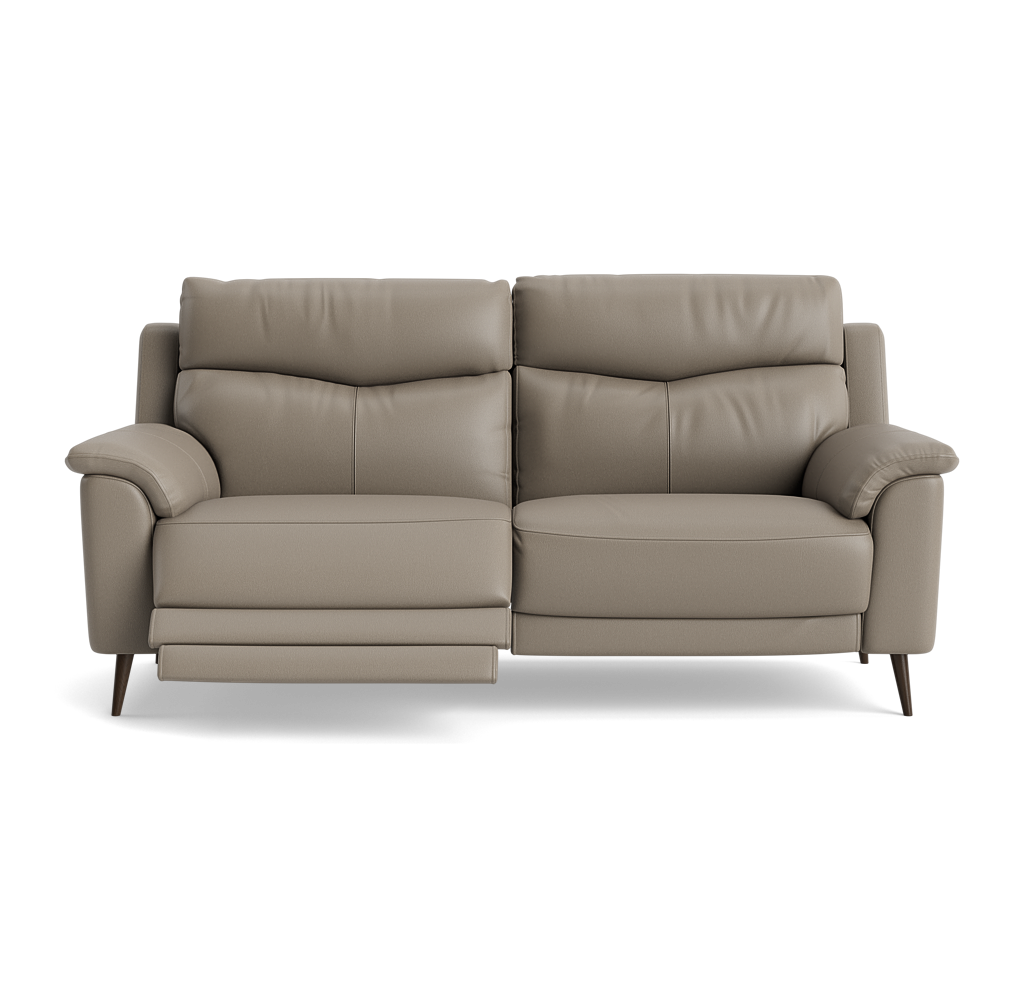Revel Small 3 Seater Recliner Sofa - 2.5 Seater Sofa with 2 Power Recliners (Compact) Cat 20S - Power Recliner with USB 3 Seater Sofas Sterling Home 18 BXS-722A TAUPE