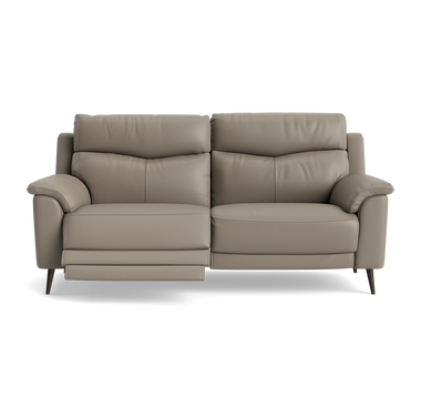 Revel Small 3 Seater Recliner Sofa - 2.5 Seater Sofa with 2 Power Recliners (Compact) Cat 20S - Power Recliner with USB 3 Seater Sofas Sterling Home 18 BXS-722A TAUPE