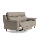 Revel Small 3 Seater Recliner Sofa - 2.5 Seater Sofa with 2 Power Recliners (Compact) Cat 20S - Power Recliner with USB — BXS-722A TAUPE, gallery image 1