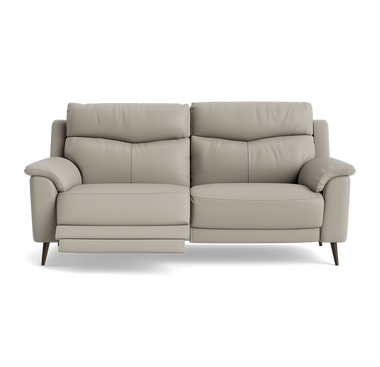 Revel Small 3 Seater Recliner Sofa - 2.5 Seater Sofa with 2 Power Recliners (Compact) Cat 20S - Power Recliner with USB 3 Seater Sofas Sterling Home 15 BXS-946B FEATHER GREY