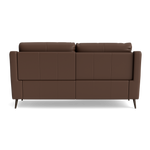 Revel Small 3 Seater Recliner Sofa - 2.5 Seater Sofa with 2 Power Recliners (Compact) Cat 20S - Power Recliner with USB — NWS-512E CACAO BROWN, gallery image 2
