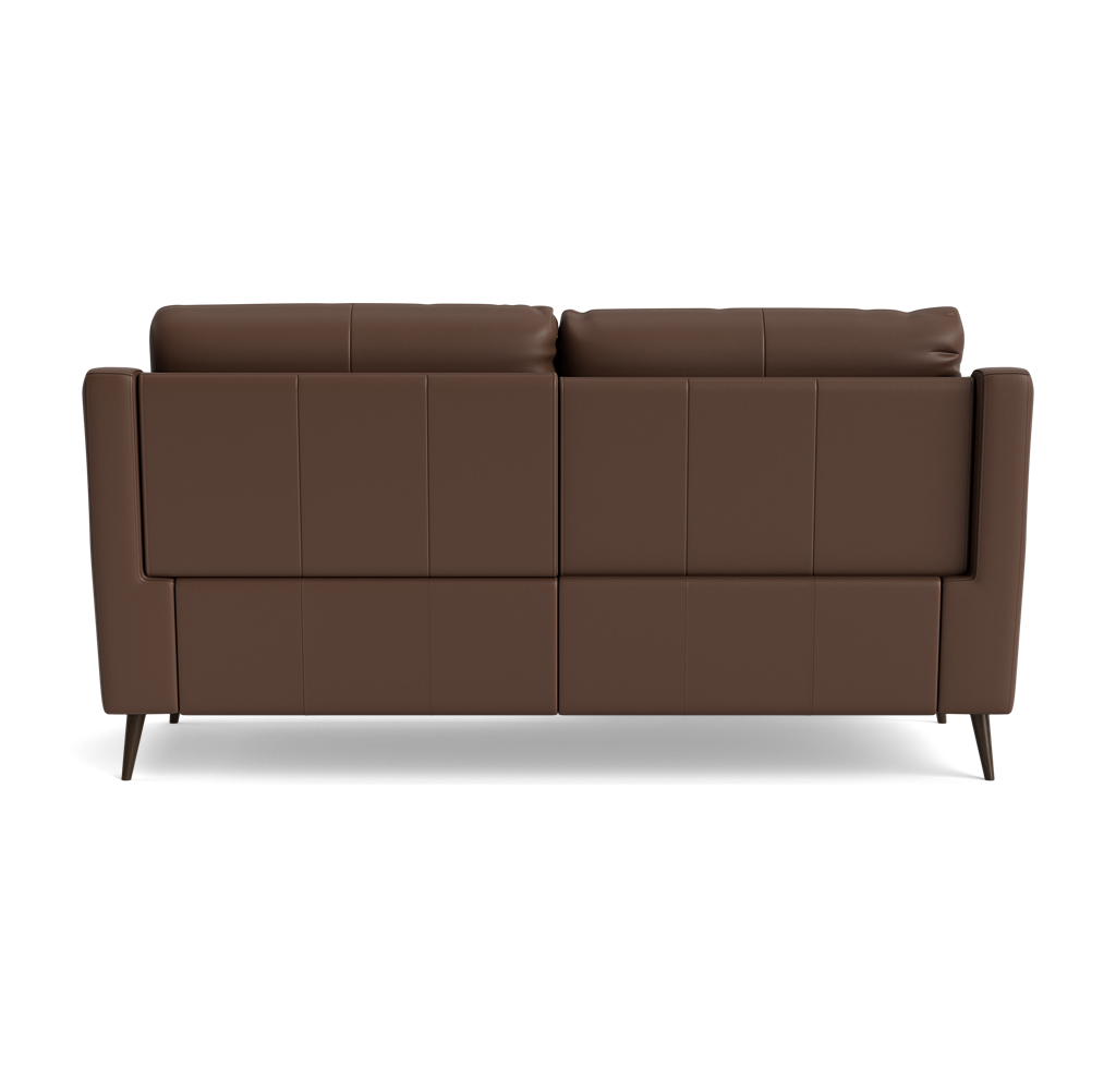 Revel Small 3 Seater Recliner Sofa - 2.5 Seater Sofa with 2 Power Recliners (Compact) Cat 20S - Power Recliner with USB — NWS-512E CACAO BROWN, gallery image 2